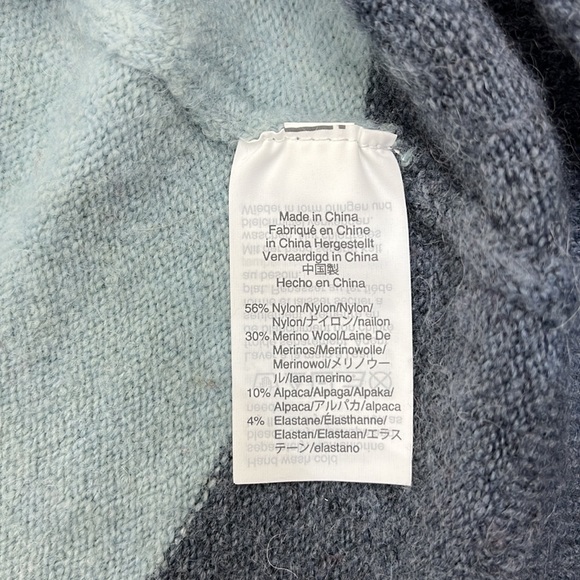 MADEWELL Crofton Oversized Striped Pullover Sweater in Coziest Yarn Size XXS - Picture 7 of 10